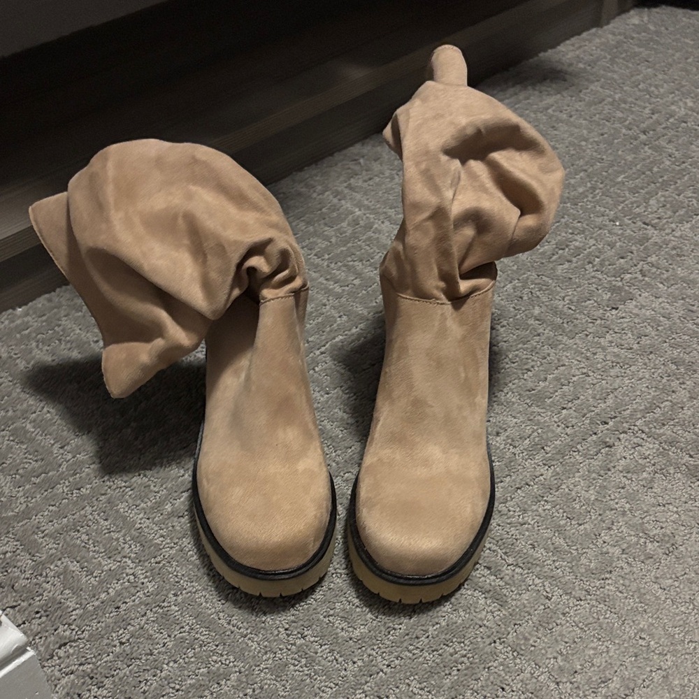 Vici Tan Heeled Boots